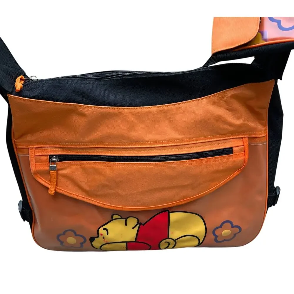 Disney Winnie the Pooh Lounging Lying Down Pooh Messenger Bag As-Is